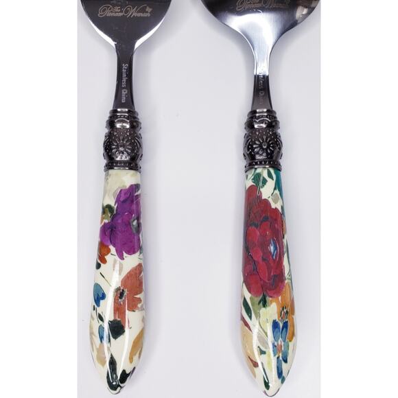 *RARE* THE PIONEER WOMAN 2 Piece Timeless Floral Server Set in VGUC - Picture 6 of 9